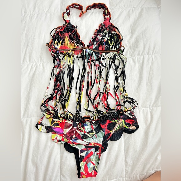 Agua Bendita One Piece Swim Sexy Size Small 2/4 - Picture 1 of 5